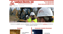 Desktop Screenshot of lawhornelectric.com